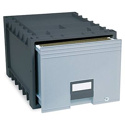 Alt View 1. Storex - Storex Storage Drawer, Letter Size, Black (61178E02C) - Black.