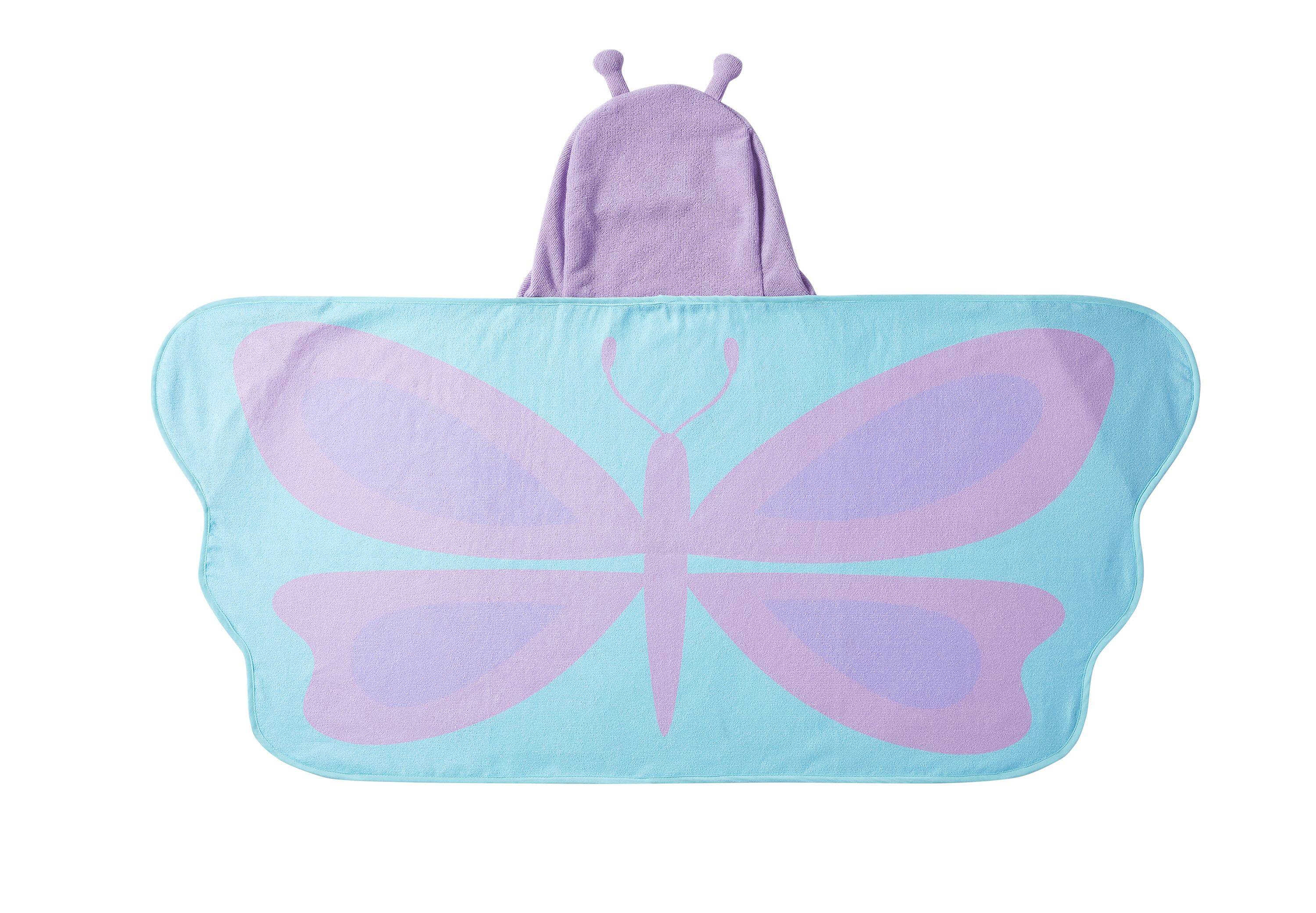 Alt View 5. Kate Aurora - Kate Aurora Montauk Accents Complete 5 Piece Juvi Butterfly Themed Fabric Shower Curtain Bathroom Set - Purple.