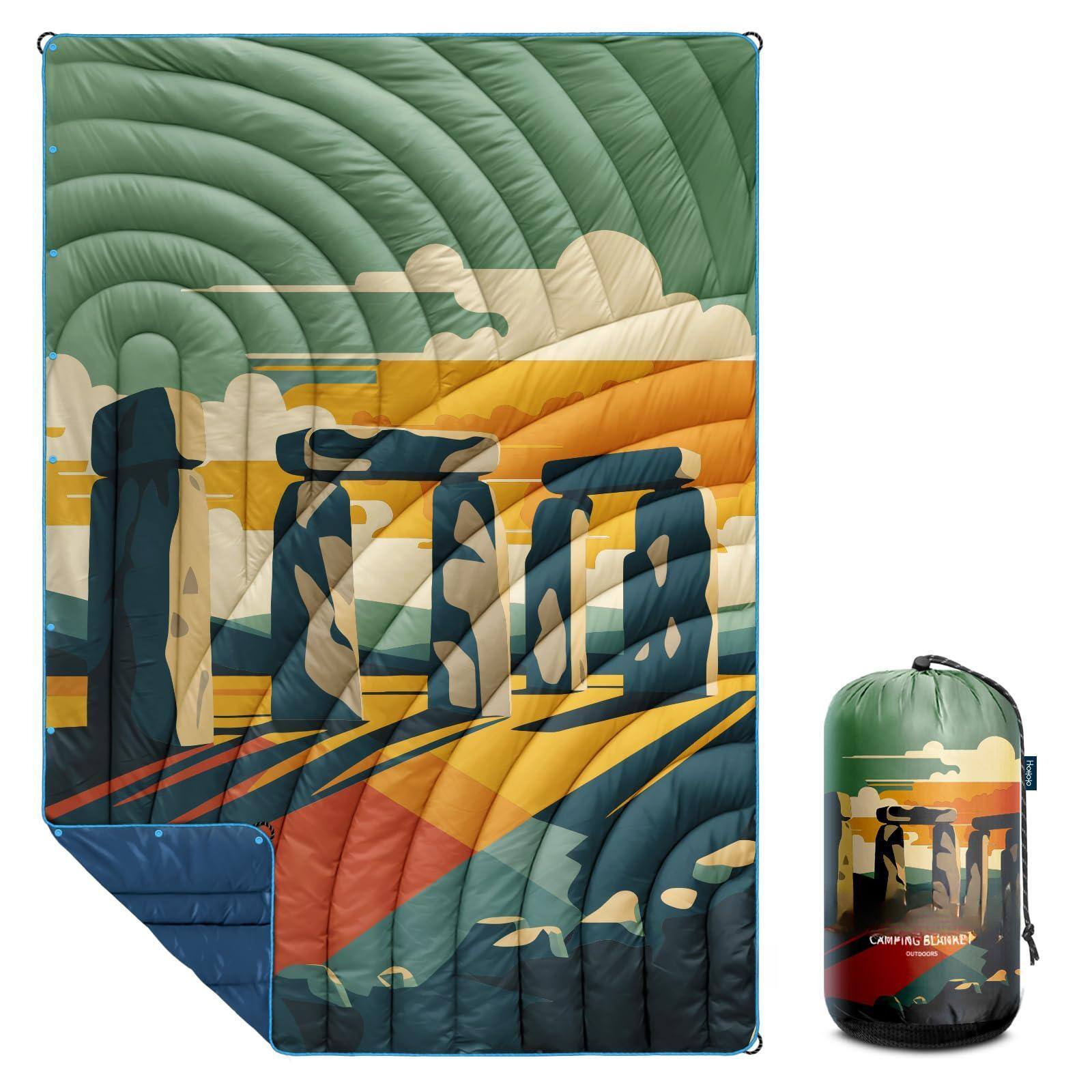 Coperta Puffy Rumpl Originale – Foresta Cabina – 52×75 – Perfetta Per Campeggio