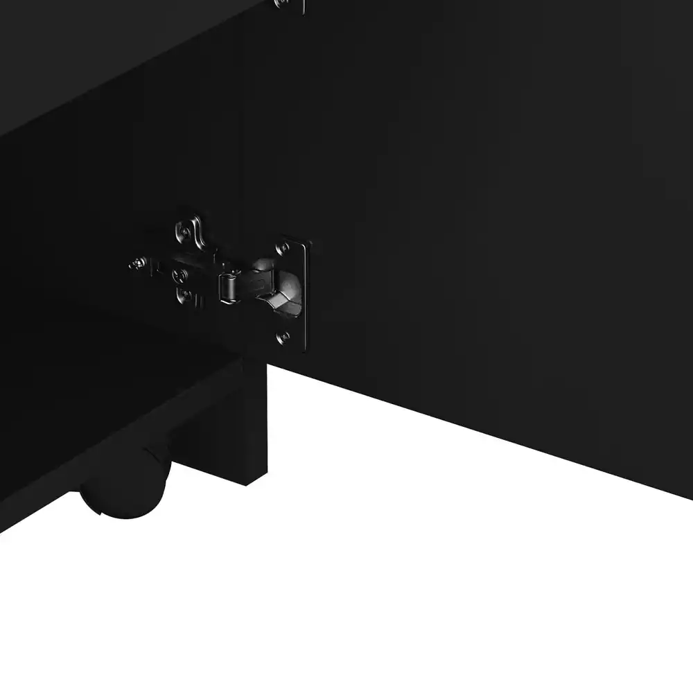 Alt View 6. Winado - Mobile Salon Station Rolling Drawer Cabinet Trolley with Pullout Drawers & Bottom Space & Hair Dryer Holders for Barber - Black.