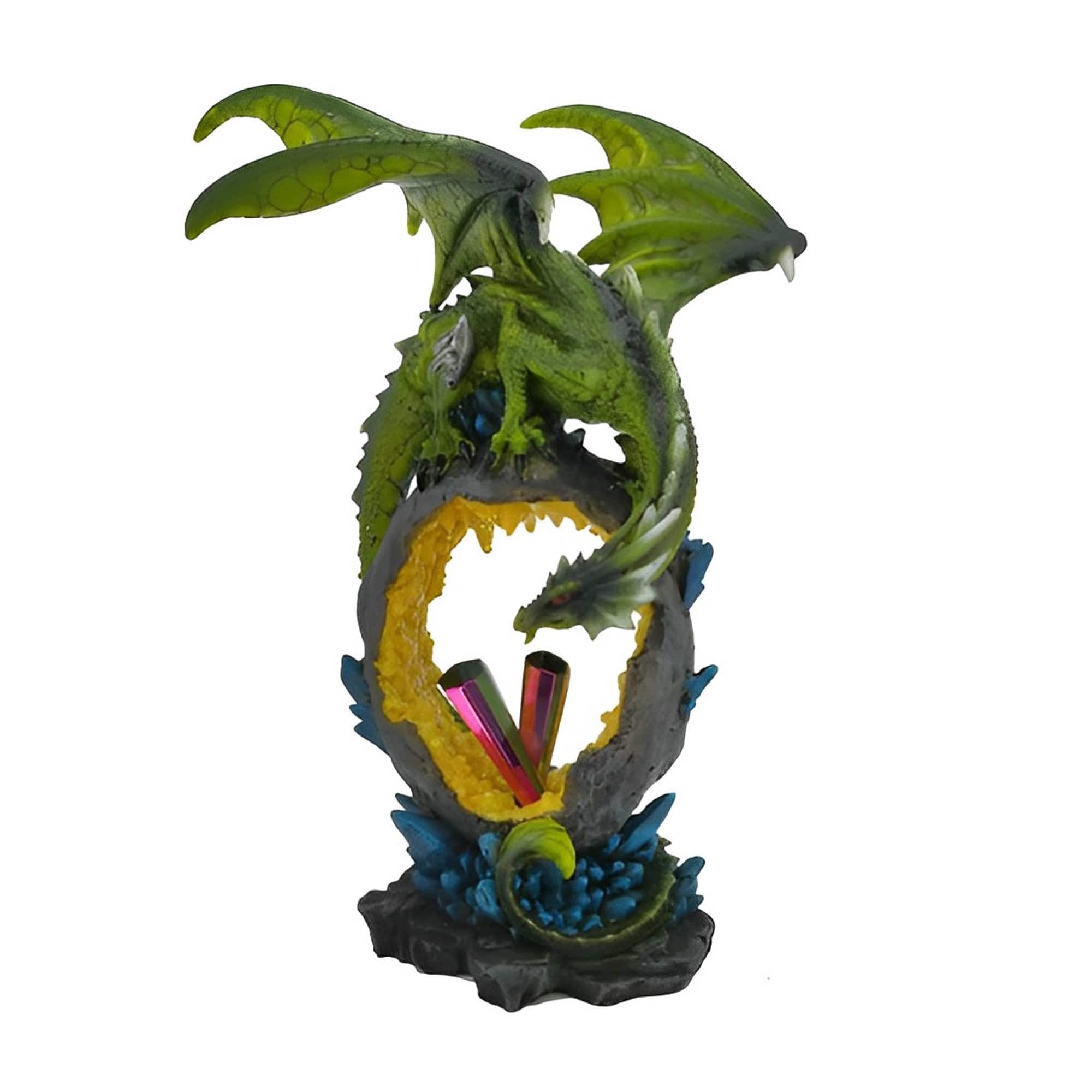 FC Design - 10.5"H Dragon with Icicle Figurine Statue Office/Computer Desk Tabletop Medieval Gaming Home Decor Gift - Multi-Color