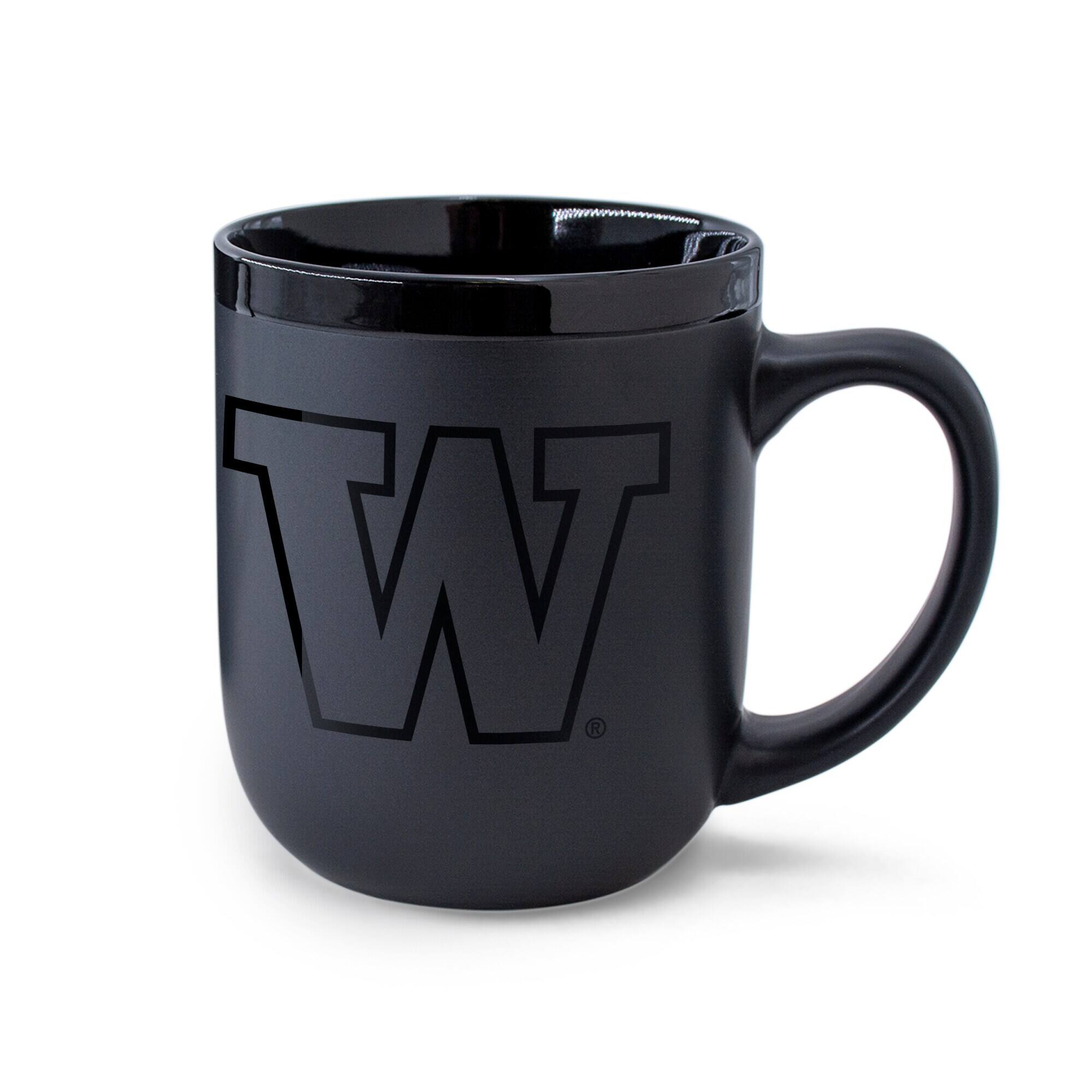 Alt View 1. WinCraft - Washington Huskies 17oz. Ceramic Mug - Black.
