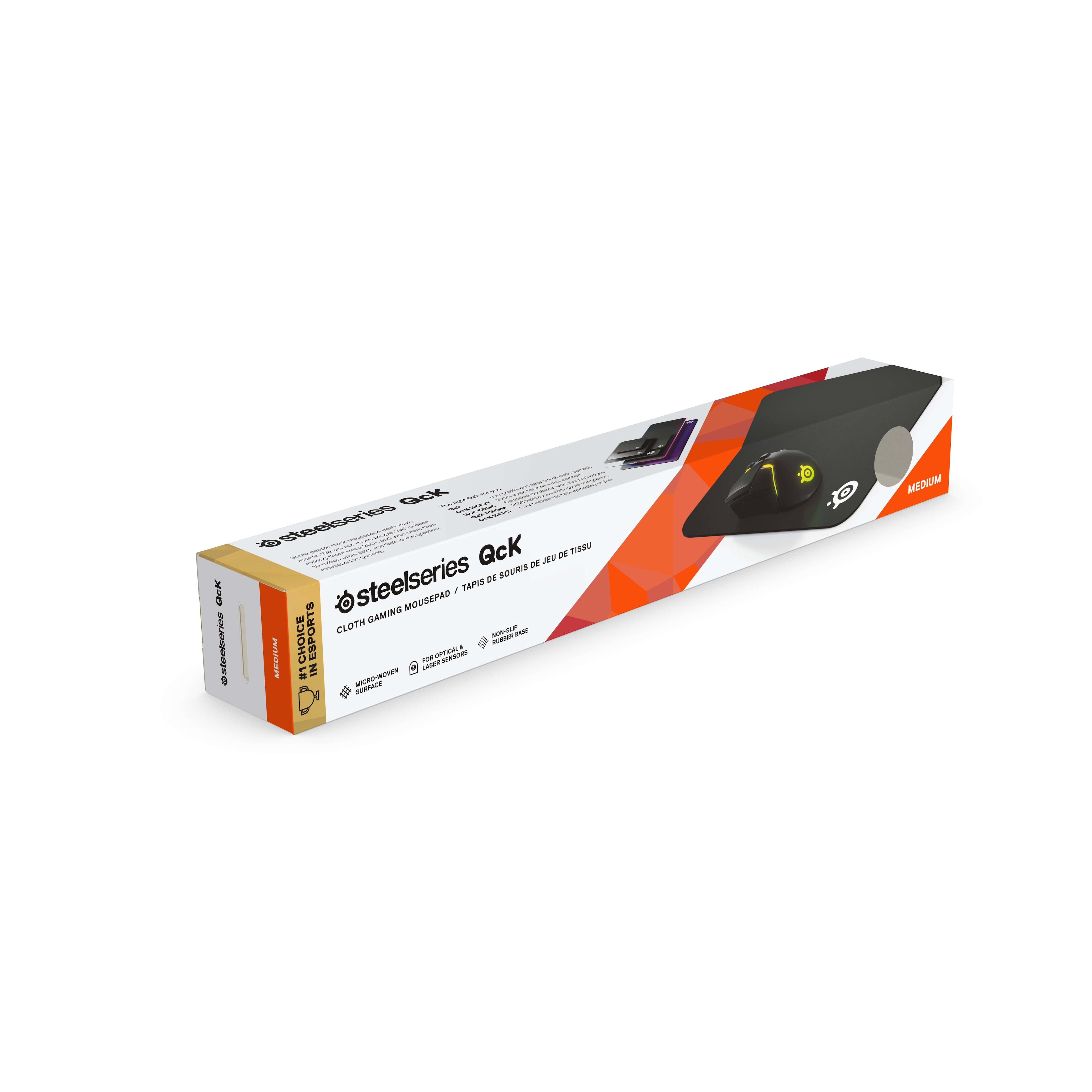 The text on the image reads: "Steelseries GKK TP Gaming Mouse Pad - Medium - Black - Cloth - Esports - Choice - Gaming - Steelseries."