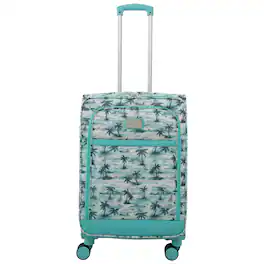 Tommy Bahama - Palm Print 26" Expandable Softside Spinner - Aqua