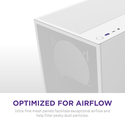 NZXT H5 Flow 2024 Compact ATX Mid Tower Airflow PC Case White CC NZXT H5 Flow 2024 Compact ATX Mid Tower Airflow PC Case White CC