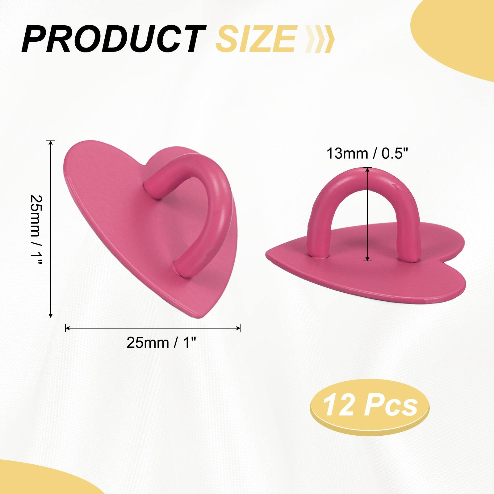 PRODUCT SIZE >> 13mm / 0.5" / 0.5"  
25mm / 1"  
25mm / 1" / 1"  
12 Pcs