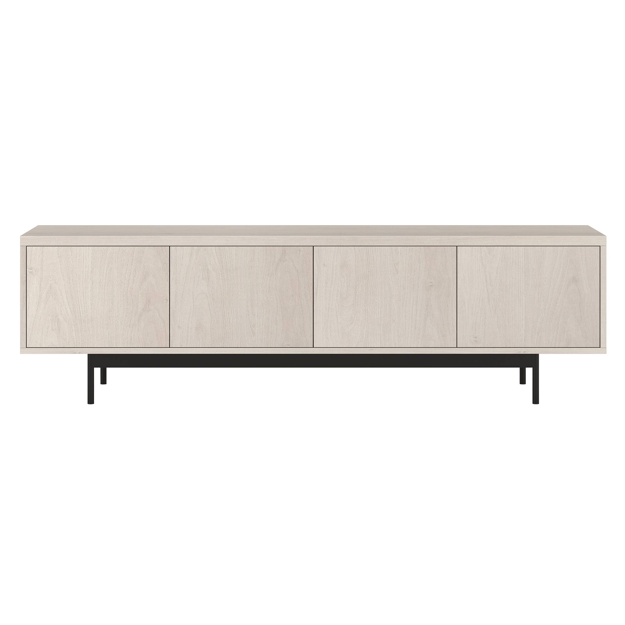 Angle. Hudson&Canal - Abington Rectangular TV Stand for TV's up to 75" in Alder White - Alder White.