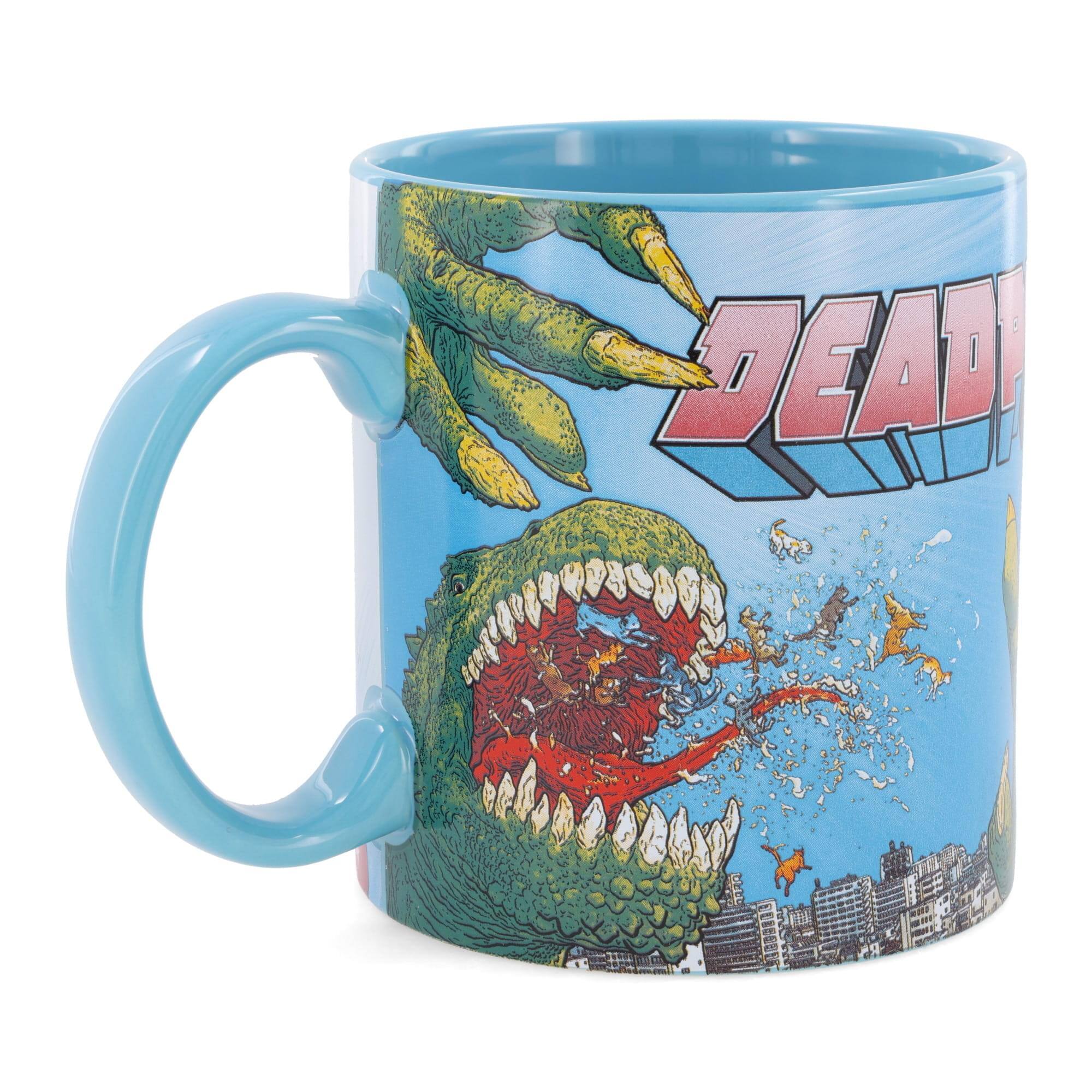 Alt View 10. Marvel - Marvel Deadpool and Unicorn "Best Mug Ever" Ceramic Mug | Holds 20 Ounces - Blue.