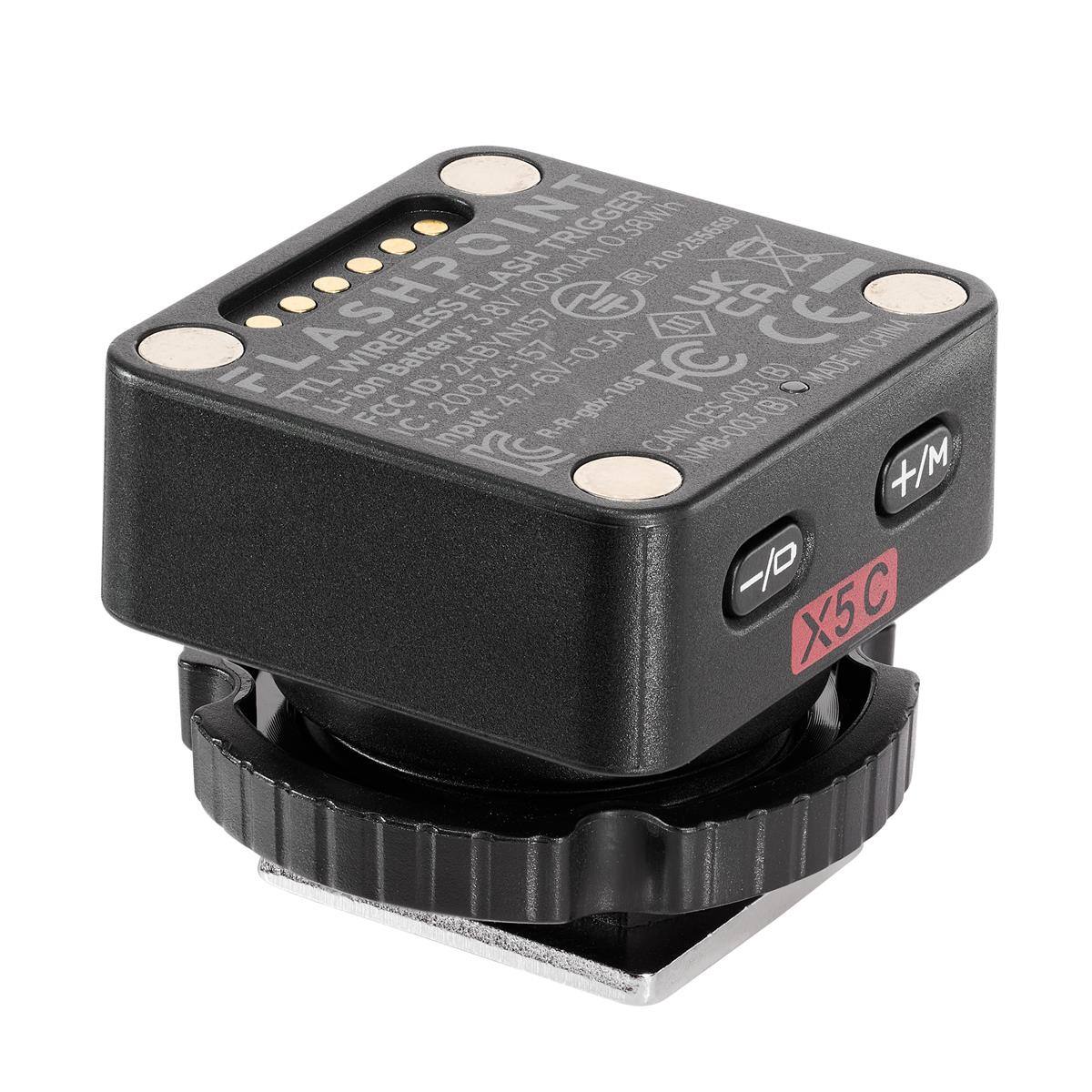 FLASHPOINT FLASH 100mAh TRIGGER 0 0.38Wh R 210- 255659 2ABYN157 3 8 III UKA CE TTL Li-ion Battery: ID: 20034-157 4.7-6V=0.5A 105 FC B MADE IN CHINA MADE FCC IC: Input: R-R-gdx- CAN NMB-003 ICES-003 (B) KC W+ X5C