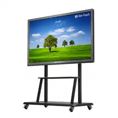 Smart Tech - Refurbished Excellent - 70" Clear Touch CTI-5070H Smart Board with Windows 11 and Webcam _with Mobile Stand