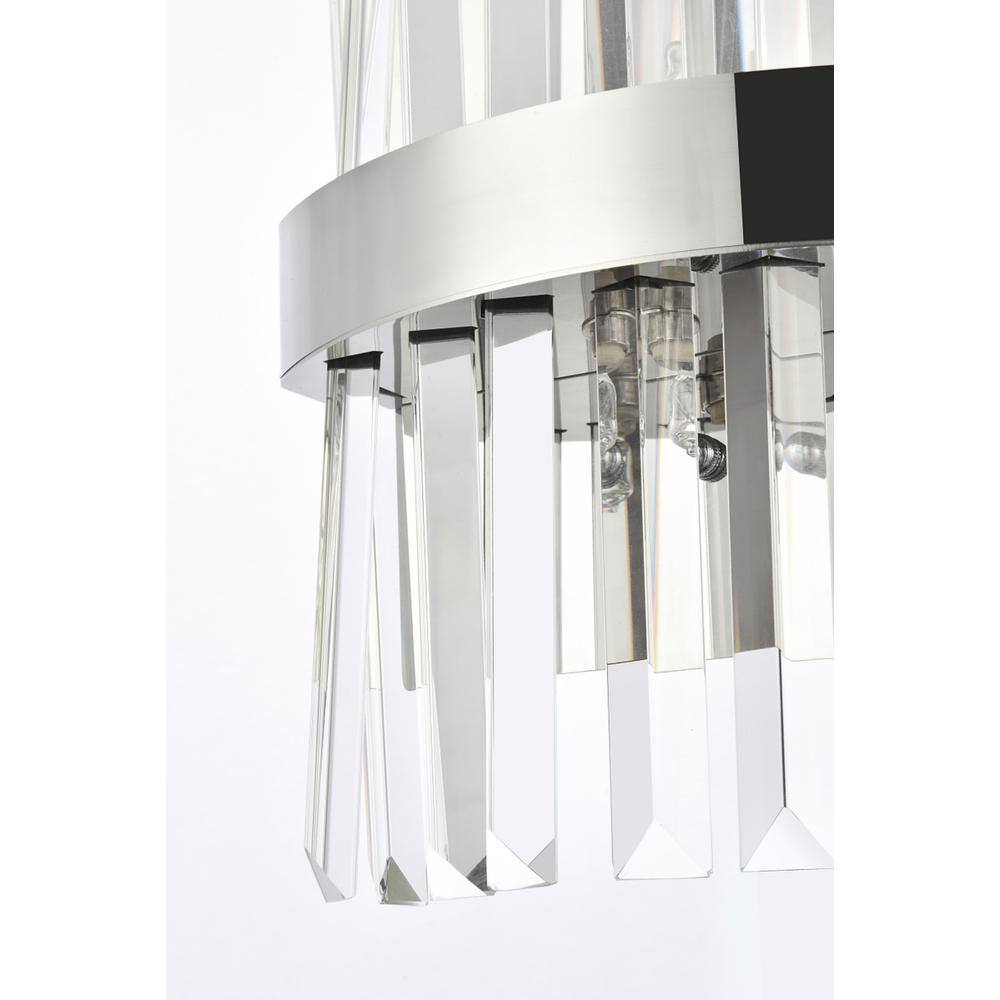 Left. Elegant Lighting - Serephina 8 inch crystal bath sconce in chrome - Chrome.