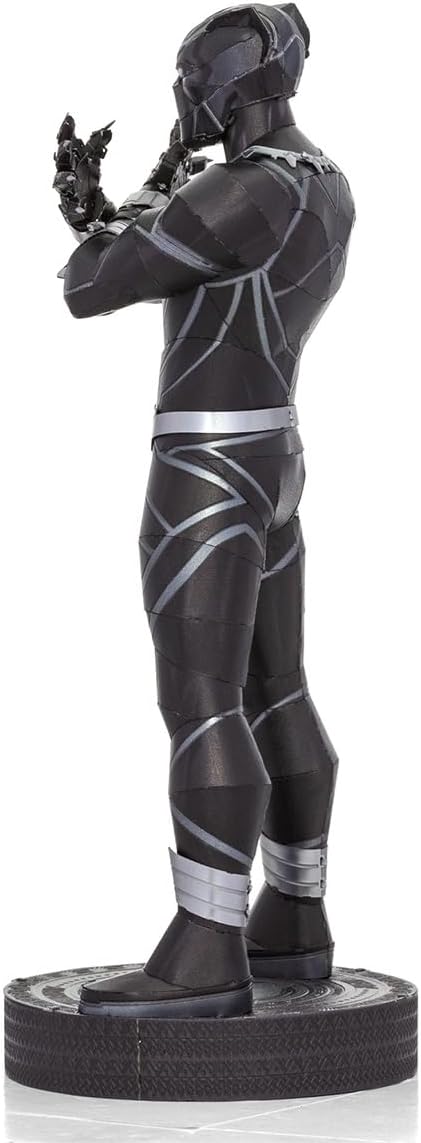 Alt View 2. Metal Earth - Metal Earth Marvel Black Panther 3D Metal Model Kit Fascinations - Silver.