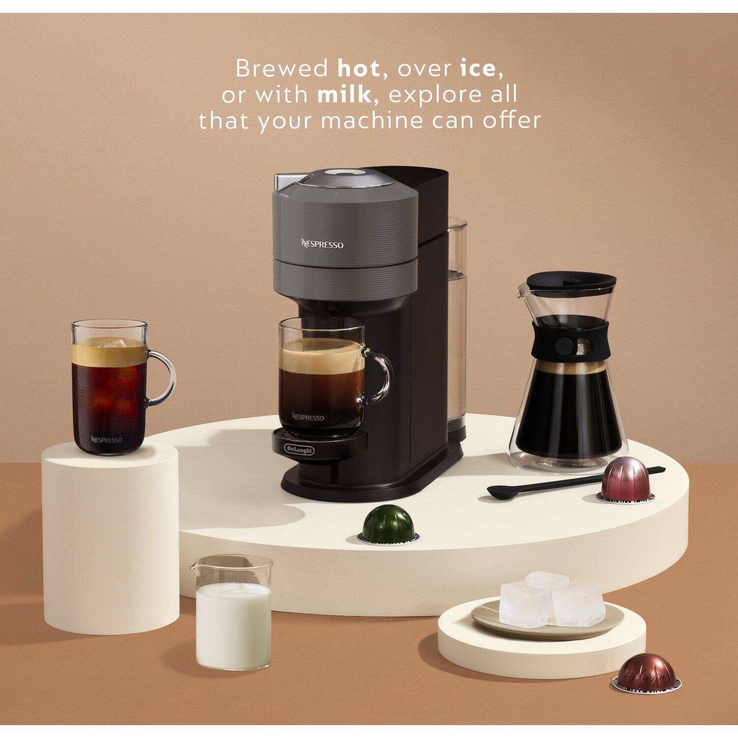 Brewed hot, over ice, or with milk, explore all that your machine can offer

RESPRESSO NESPRESSO RESPRESSO Relongh