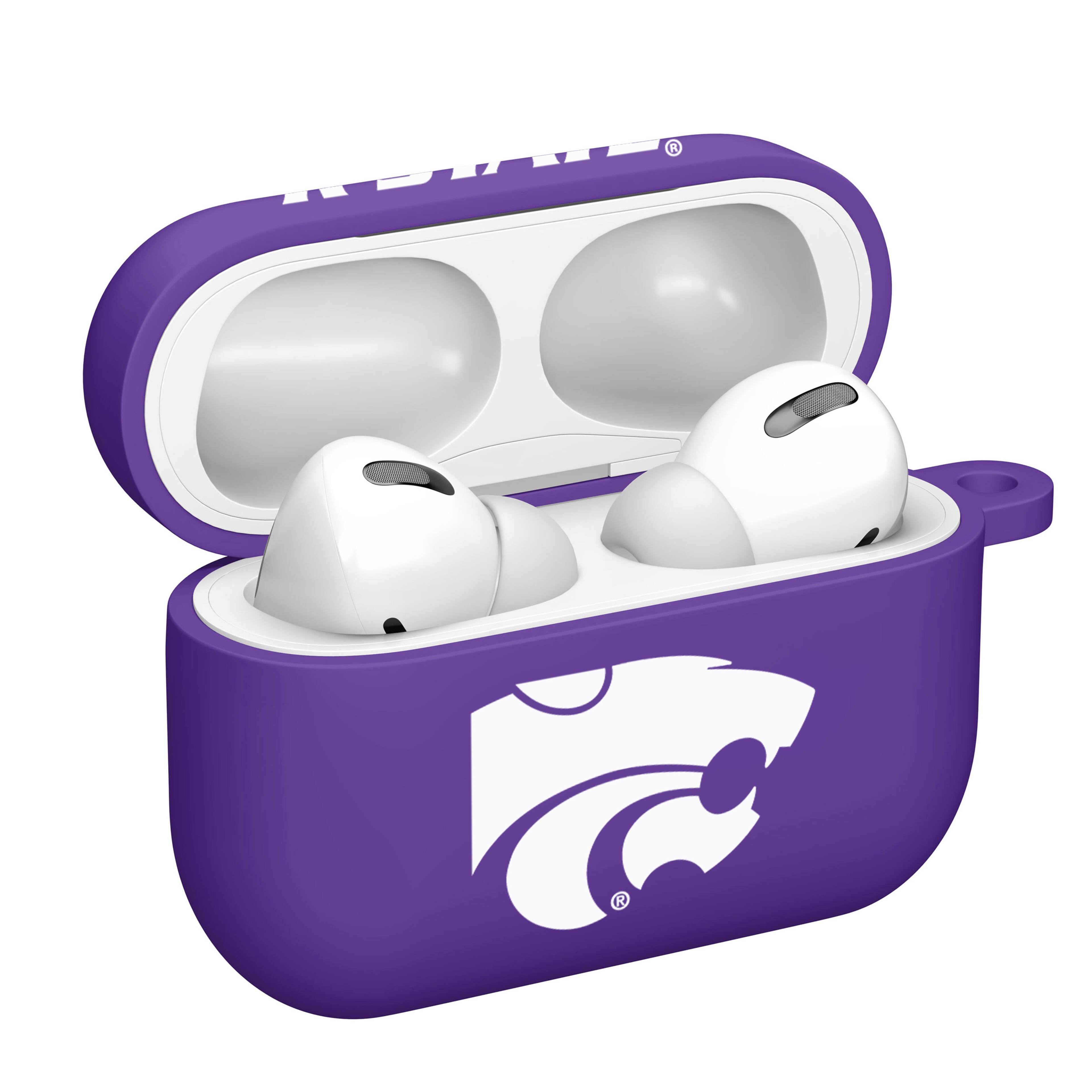 Alt View 1. Affinity Bands - Kansas State Wildcats AirPods Pro Silicone Case Cover - Purple.