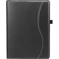 Front. SaharaCase - Business Series Folio Case for Samsung Galaxy Tab S8+ and Tab S7 FE - Black.