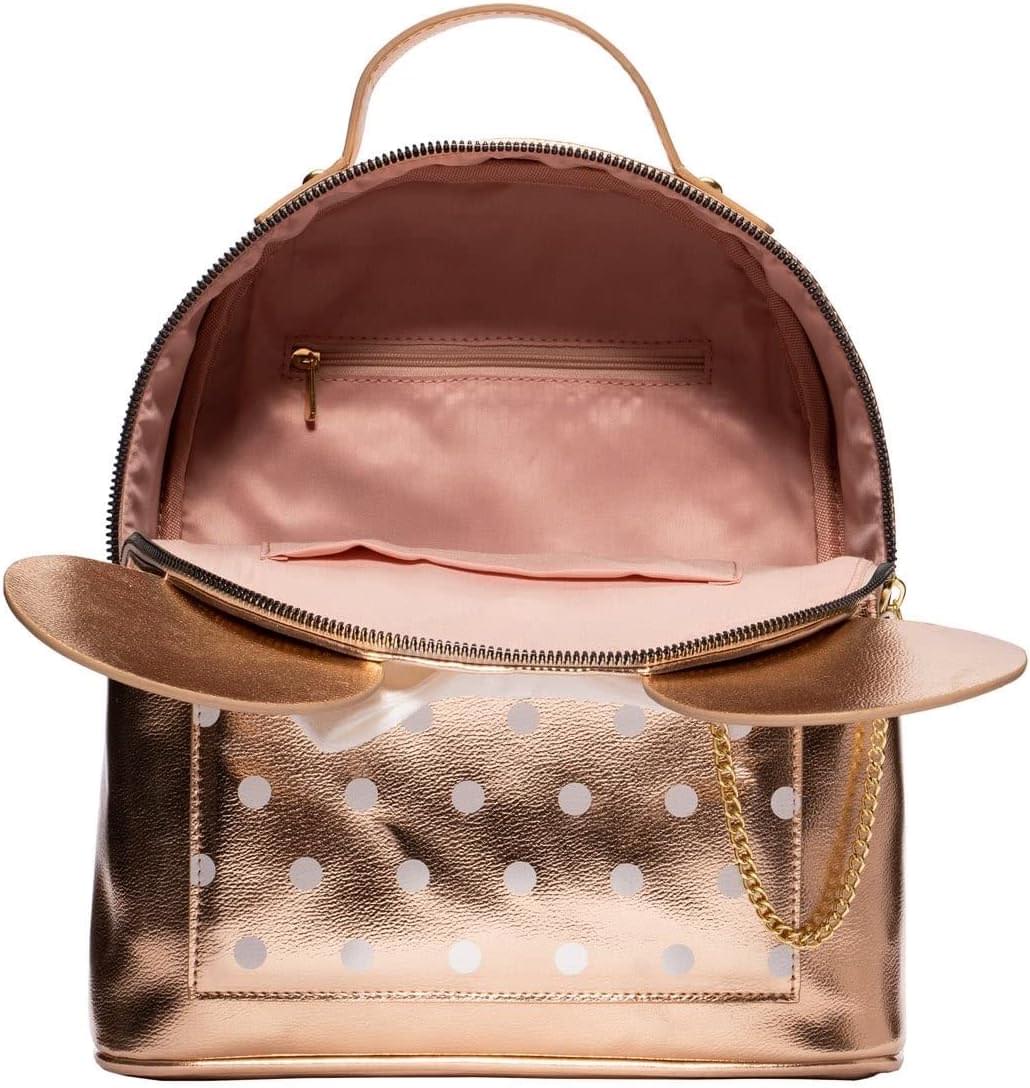 Alt View 1. Bioworld - Disney Amigo Minnie Mouse 11 Inch Detachable Pouch Mini-Backpack - Black.