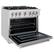 Angle. ZLINE - ZLINE 36 in. Select Dual Fuel Satin Steel Range w/ 6 Burners & Convection Oven (HDRS-36) - Stainless Steel.