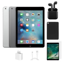 Apple - Refurbished Excellent - iPad Air A1474 (WiFi) 32GB w/ Case, Wireless Earbuds,Tempered Glass Screen Protector - Space Gray