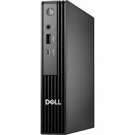 Dell - Pro Micro QCM1250 Desktop Computer - Intel Core i7 14th Gen i7-14700T - 16 GB - 512 GB SSD - Micro PC - Intel Chip - Black