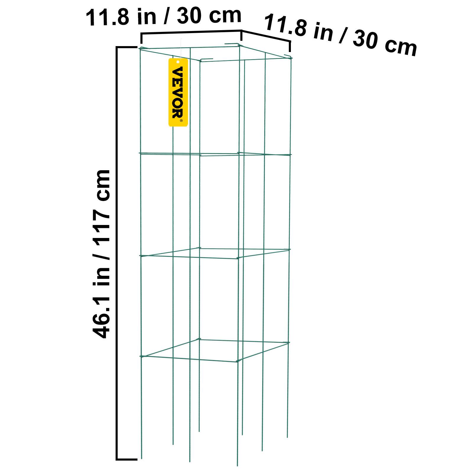 11.8 in / 30 cm, 11.8 in / 30 cm, 46.1 in / 117 cm, 46.1 in / 117 in