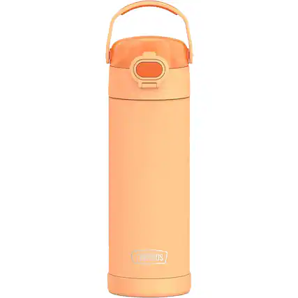 Front. Thermos - Thermos 16 oz. Kid's Funtainer Stainless Water Bottle - Orange - Orange.