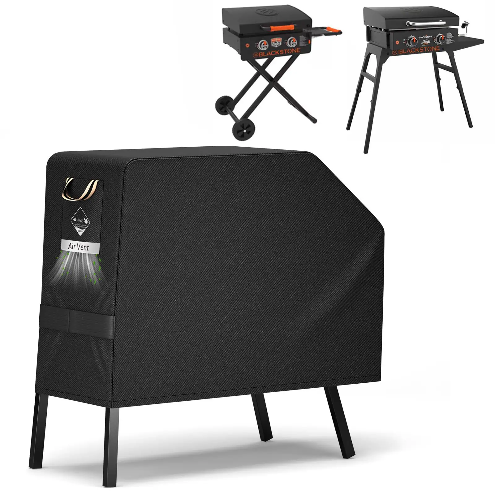 Fabibe - Griddle Cover For Blackstone 22 Inch With Hood Stand upgraded-encrypted Fabric Waterproof Uv Fade Resistant 17 A - 600D