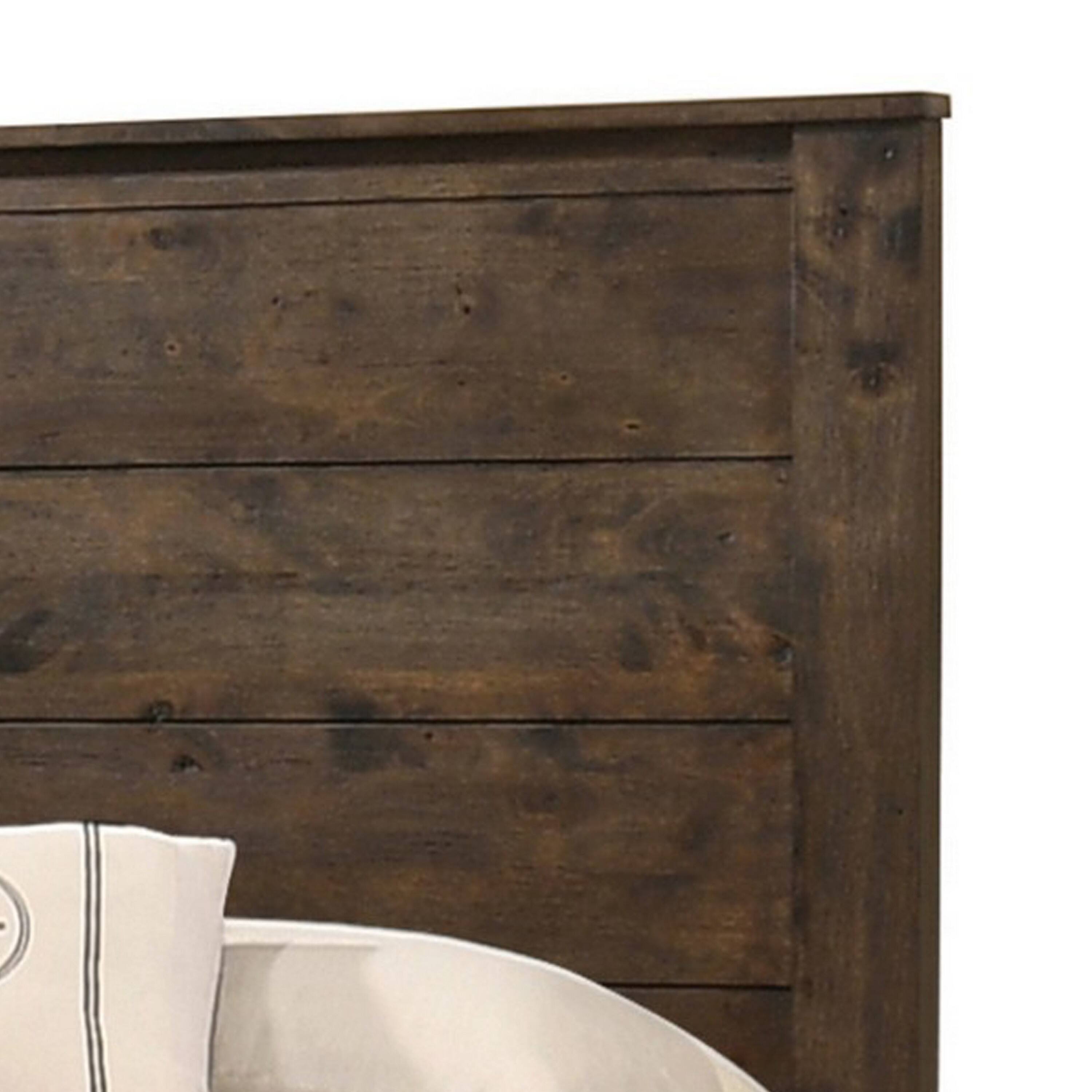 Alt View 1. Manhattan Lane - Frio King Size Storage Bed, 2 Drawers, Low Platform Design - Brown, Black.