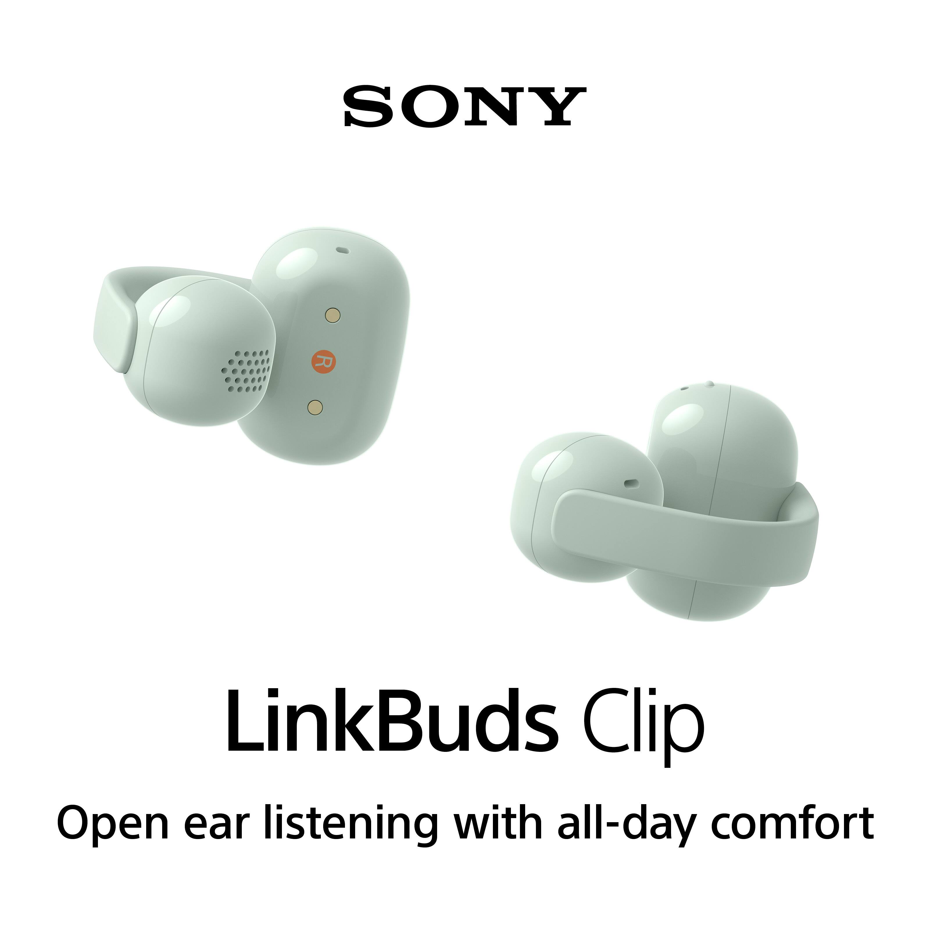SONY  
LinkBuds Clip  
Open ear listening with all-day comfort