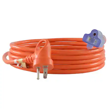 Front. Conntek - Indoor or Outdoor 12 ft. L Orange Extension Cord 16/3 SJTW - Orange.