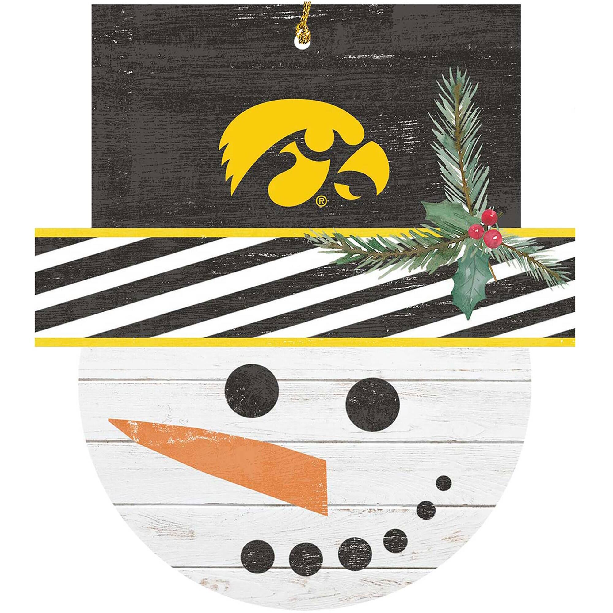 Alt View 3. Jardine - Iowa Hawkeyes Ornament Bundle - White.