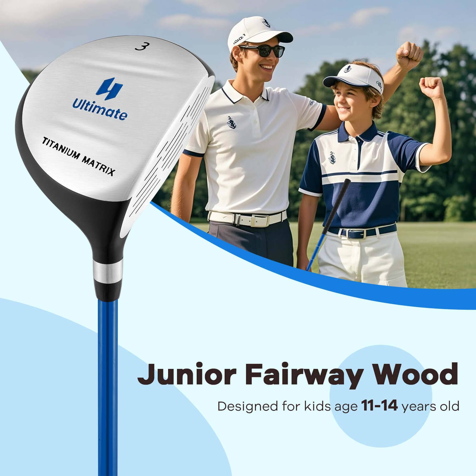3 H Ultimate TITANIUM MATRIX OIC  
Junior Fairway Wood  
Designed for kids age 11-14 years old