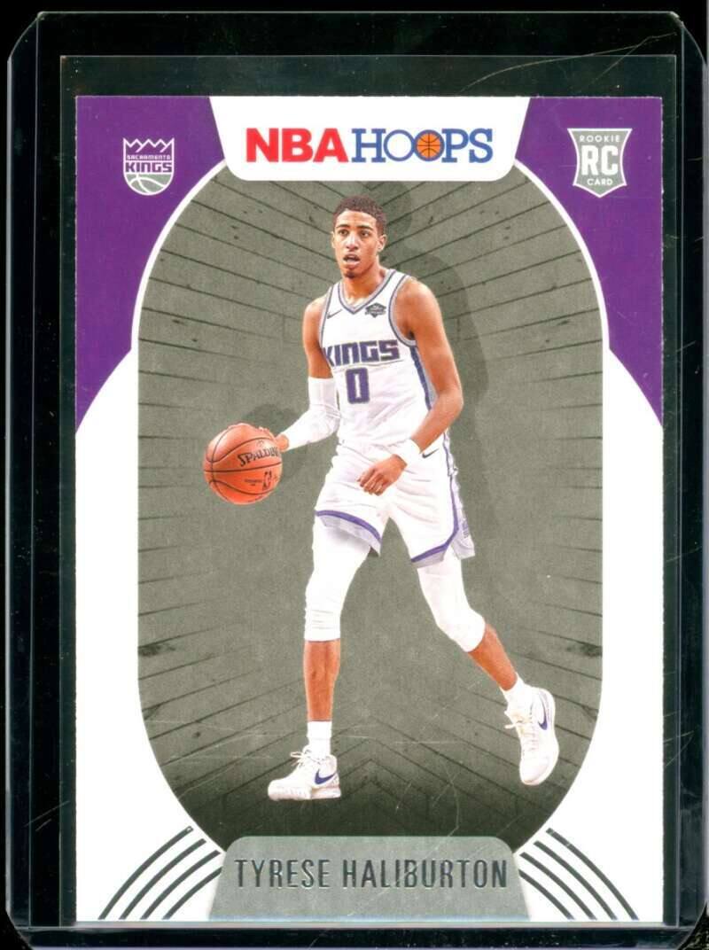 ROOKIE SACRAMENTO KINGS NBA HOOPS RC KINGS CARD TYRESE HALIBURTON