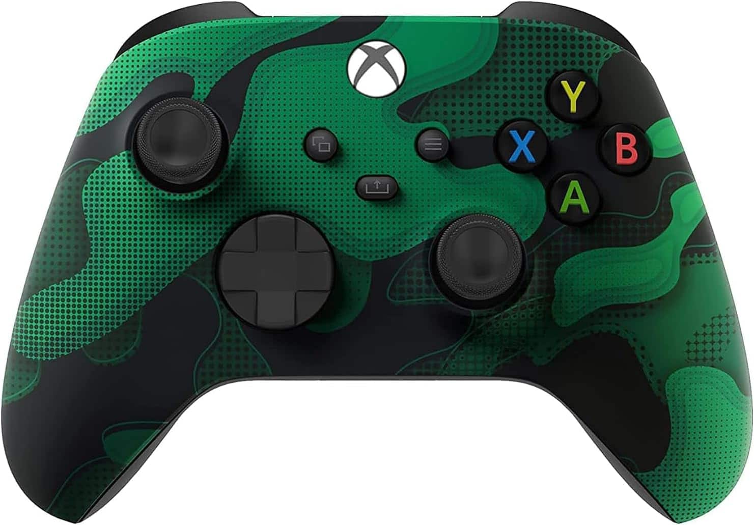 Front. Custom Controllerzz - Custom Wireless Controller for Xbox Series X|S, Xbox One, & PC - Green Camo.