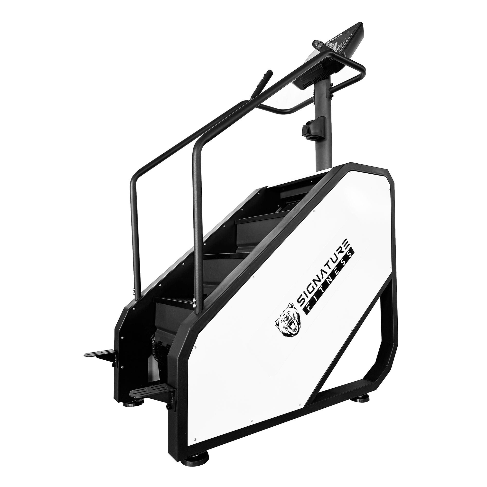 Front. Signature Fitness - Signature Fitness Continuous Climber for Cardio and Lower Body Workouts, White - White.
