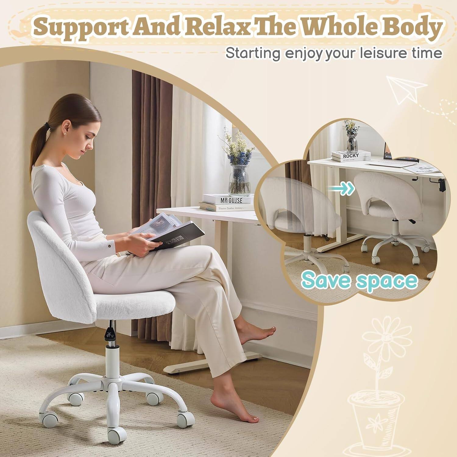 Support And Relax The Whole Body  
Starting enjoy your leisure time  

Save space