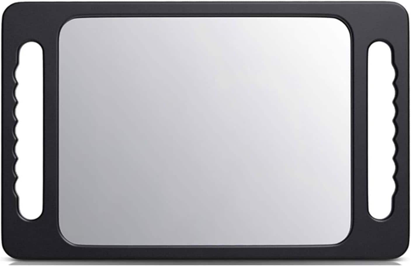 Stamp n Camp - Large Hand Mirror with Double Handle - Sided Held Handle(14.17''x 9.45'') Hair Salon Mirrors,Babershop Hairstylist and - Black-1 Pack