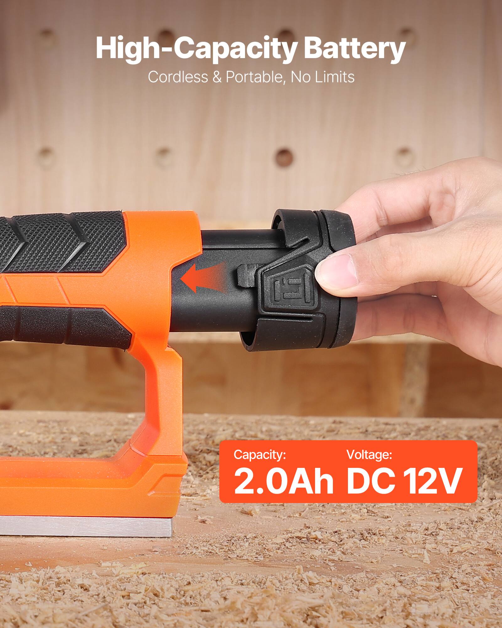 High-Capacity Battery  
Cordless & Portable, No Limits  

Capacity: 2.0Ah  
Voltage: DC 12V