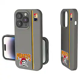 Keyscaper - MLB - Pittsburgh Pirates 1997 Logo iPhone Soft Touch Case - 15 - Gray