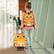 Alt View 11. Costway - 2PCS Kids Carry On Luggage Set 16'' Tiger Rolling Suitcase with 12'' Backpack Travel Yellow - Yellow+Black.