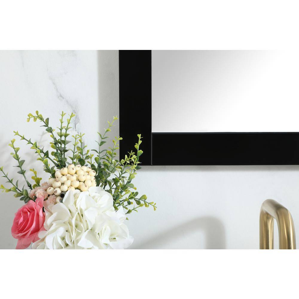 Alt View 6. Elegant Decor - Aqua vanity mirror 18x32 inch in black - Black.