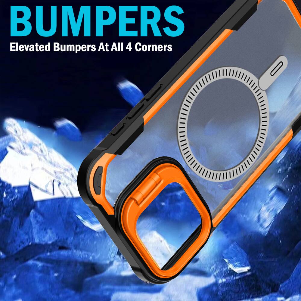 BUMPERS  
Elevated Bumpers At All 4 Corners