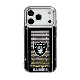 Keyscaper - NFL - Las Vegas Raiders iPhone Field Design Glitter Case - 16 - Multicolor