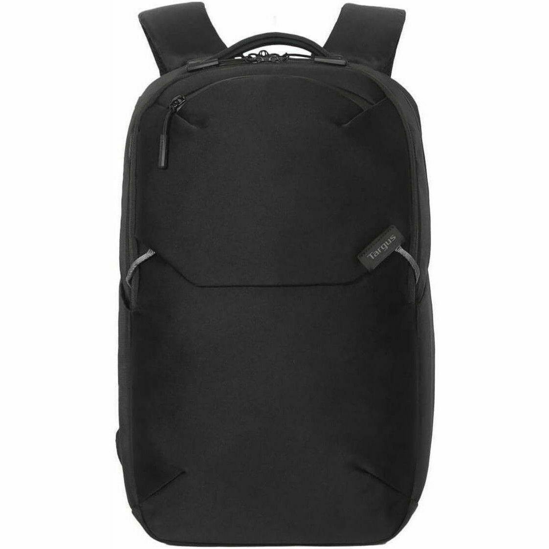 Alt View 2. Targus - Targus Work+ TBB657GL Carrying Case (Backpack) for 13" to 16" Notebook - Black - Plastic Body - Fabric Interior Material - Black.