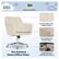 Angle. Serta - Ashland Bonded Leather & Memory Foam Home Office Chair - Cream.