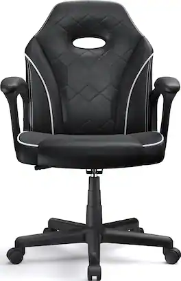 ACGAM - CG-4746 Gaming Chair, Ergonomic Office Chair with Superior Leather, 360° Swivel and Height Adjustment for Home Office - Black