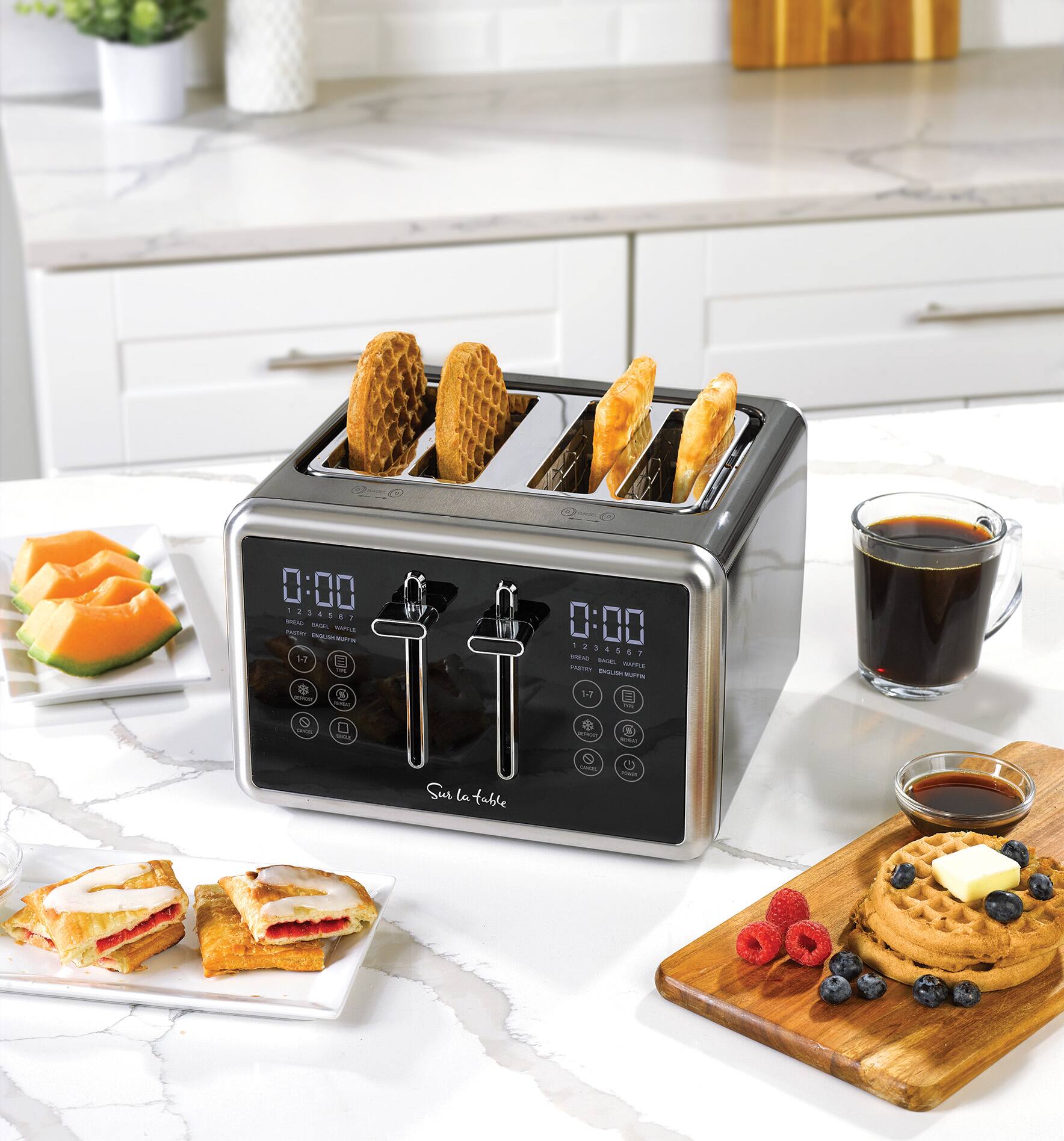 Alt View Zoom 12. Sur La Table - Two Slice Touchscreen Toaster - Pepper Black.