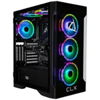CLX - SET Gaming Desktop - Intel Core i9 14900KF - 32GB DDR5 5600 Memory - GeForce RTX 5060 Ti 16GB - 2TB NVVMe M.2 SSD - Black - Front_Zoom