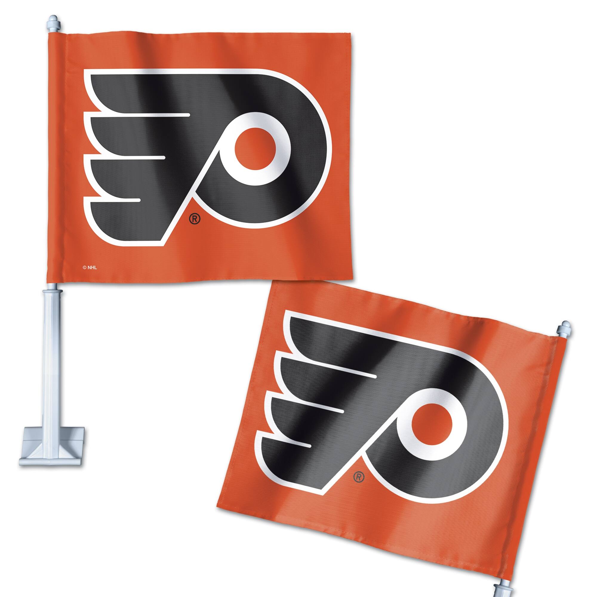 Alt View 2. WinCraft - Philadelphia Flyers Double-Sided Car Flag - Multicolor.