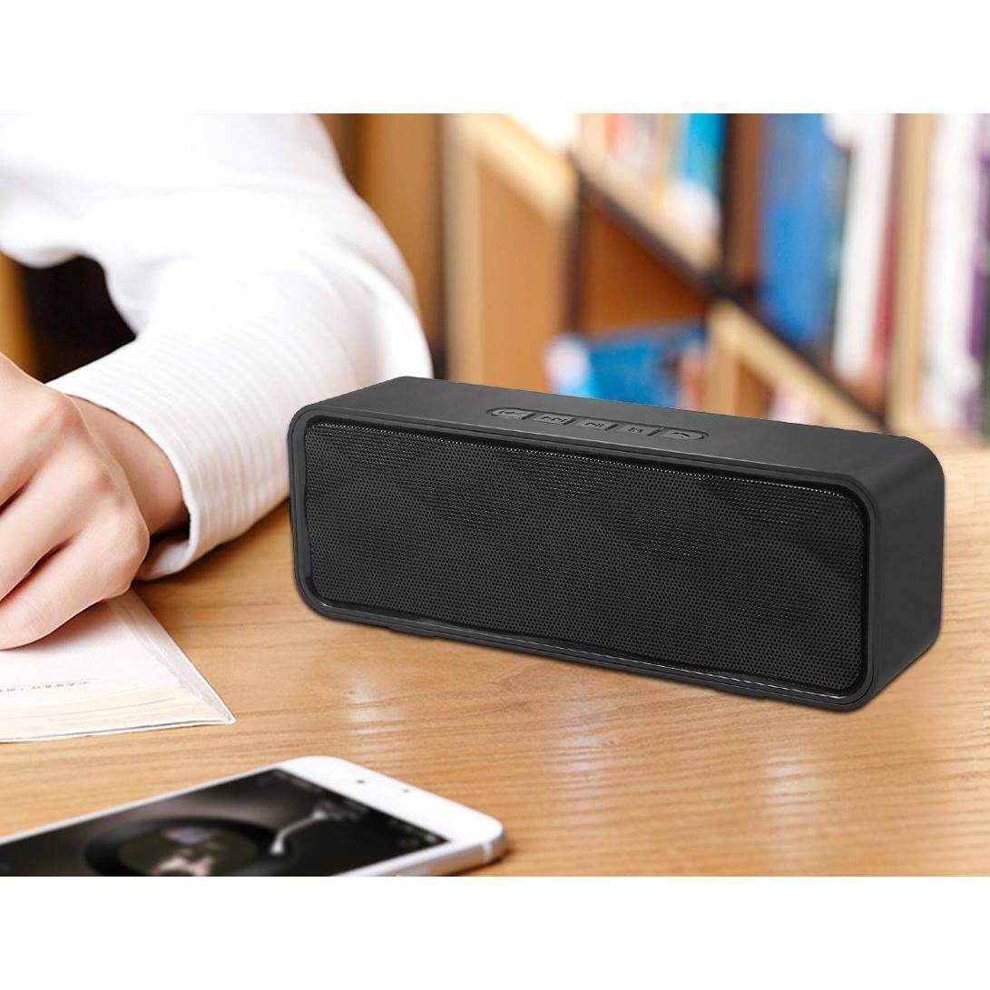 Alt View 5. Pacoar Cade - usb Wireless With Aux/usb/tf Card Slot Outdoor Portable Stereo Hd Audio Enhanced Bass Dual-driver Handsfree Calling Fm - Black.