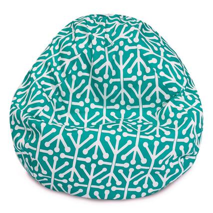 Front. Majestic Home - Small Bean Bag Aruba Pacific - Blue.